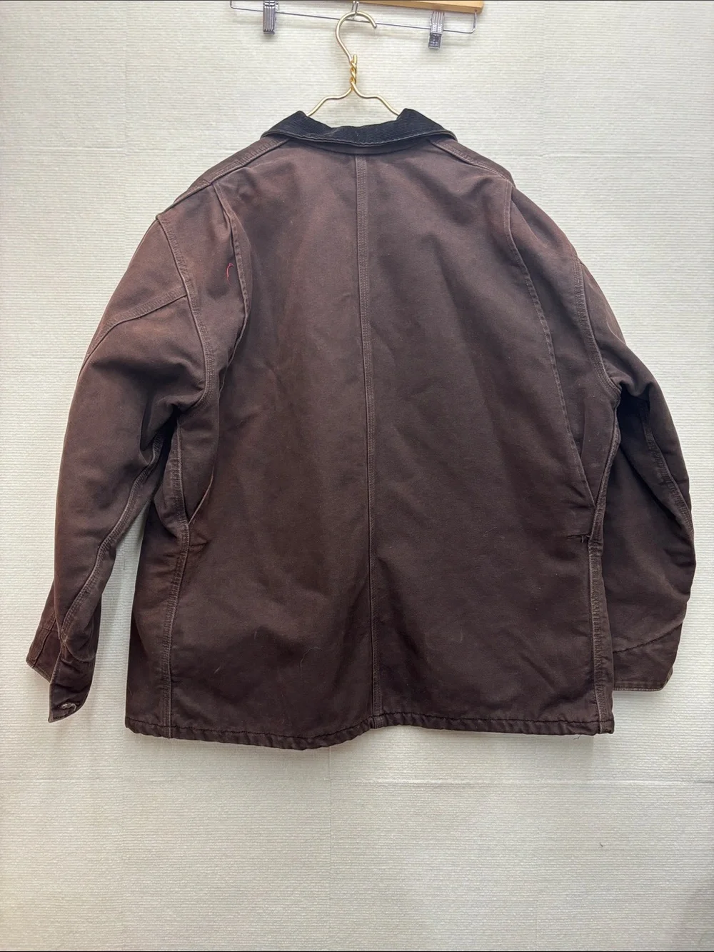 Carhartt 2XL vintage USA lined Canvas Duck Chore Jacket with Corduroy Collar